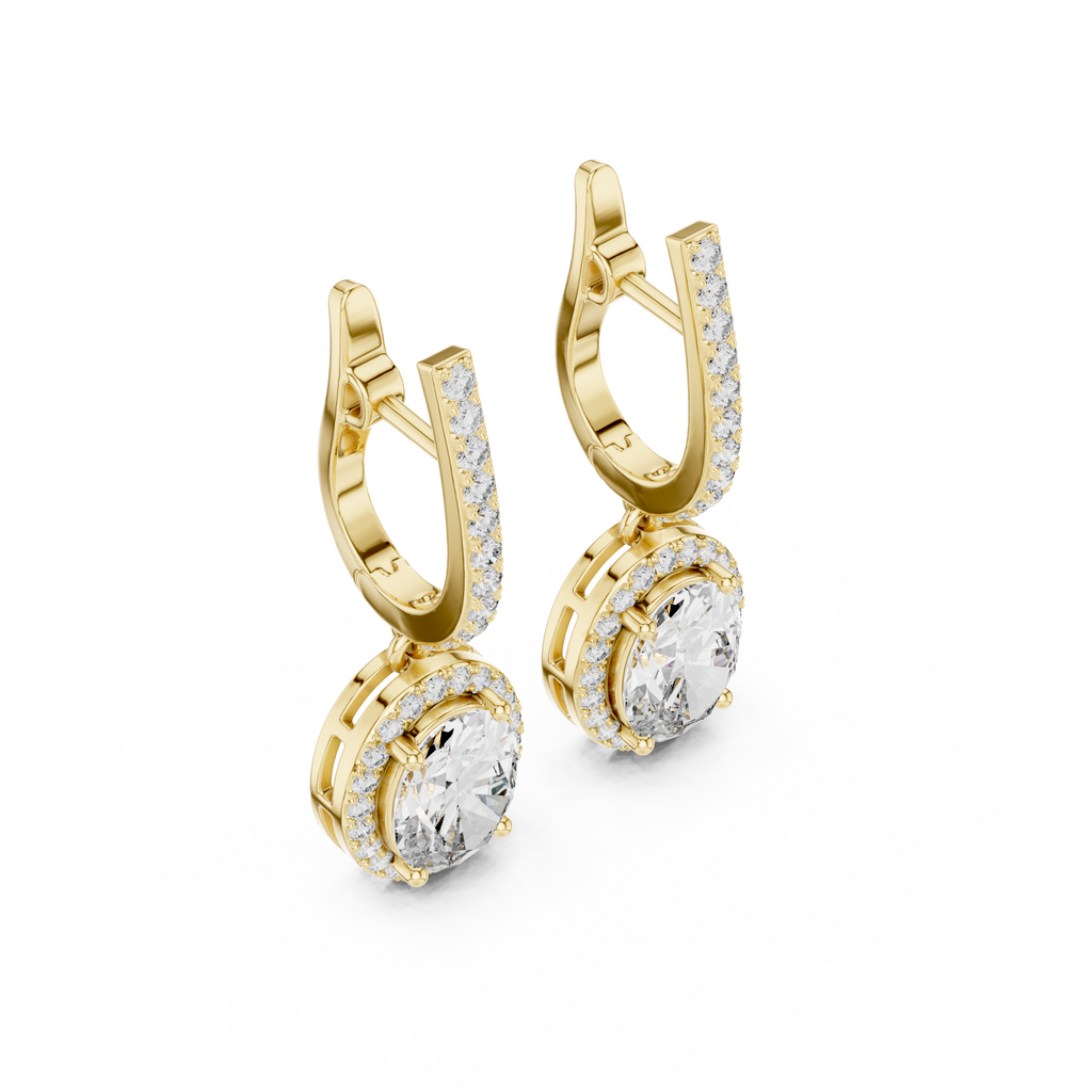 The Éclat Drop Earrings - Lab Grown Diamonds