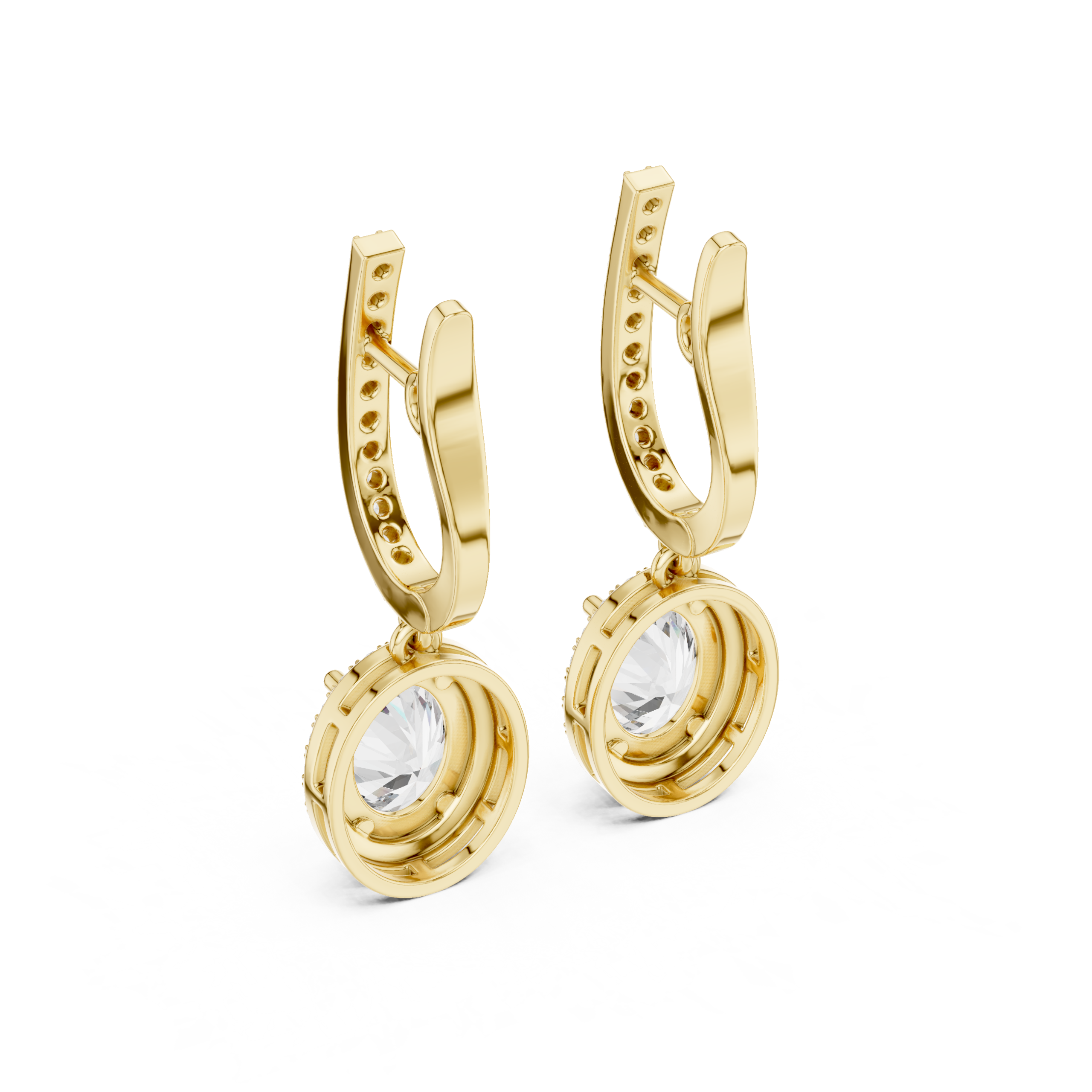 The Éclat Drop Earrings - Lab Grown Diamonds