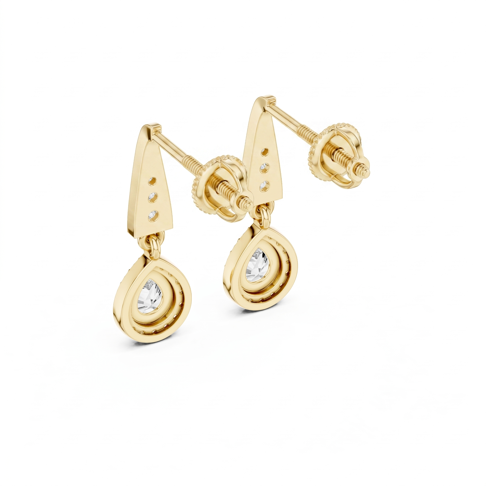 The Ivy Teardrop Earrings - Lab Grown Diamonds
