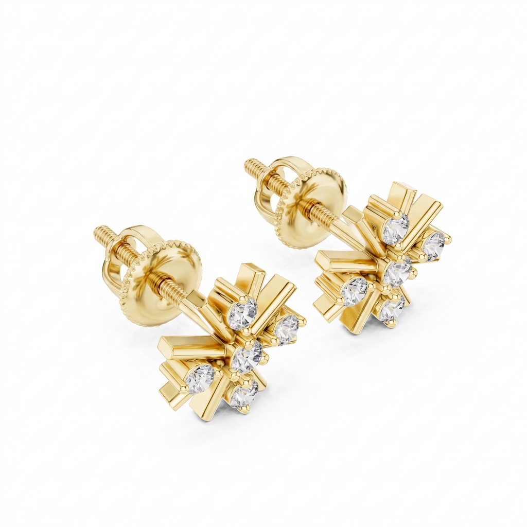 The Polarstern Earrings - Lab Grown Diamonds