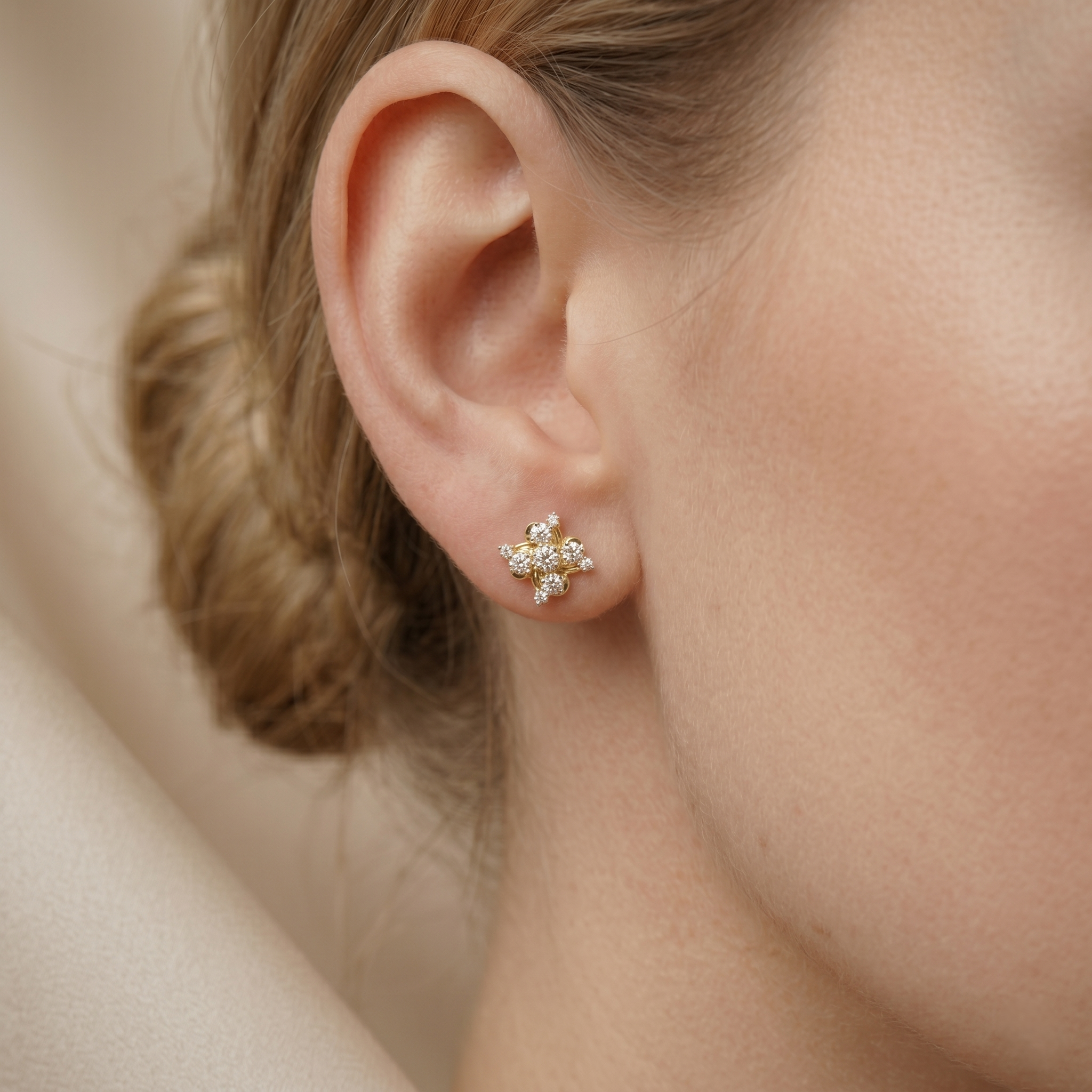 The Helix Bloom Earrings - Lab Grown Diamonds