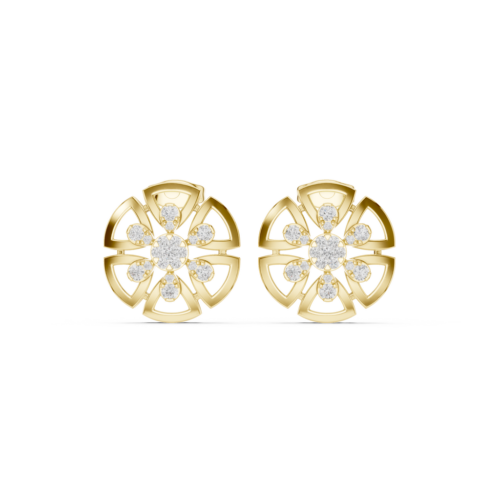 The Aegis Shield Earrings - Lab Grown Diamonds