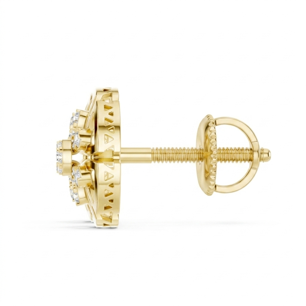 The Aegis Shield Earrings - Lab Grown Diamonds