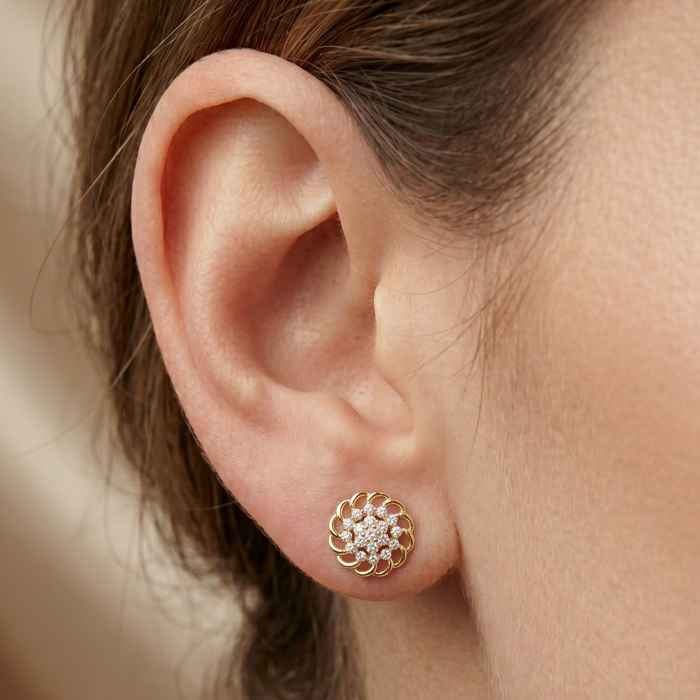 The Sol Radiante Earrings - Lab Grown Diamonds