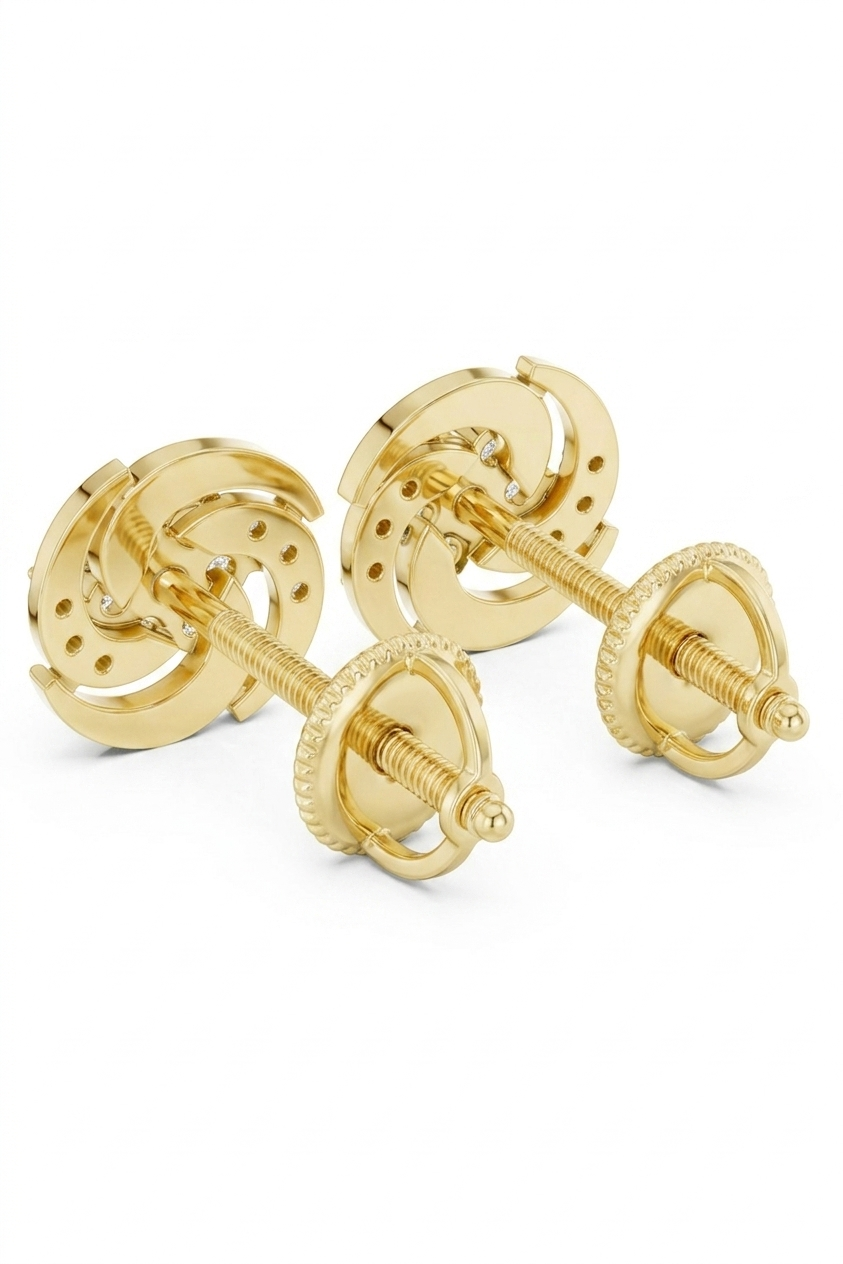 The Zarah Matrix Earrings - Lab Grown Diamonds