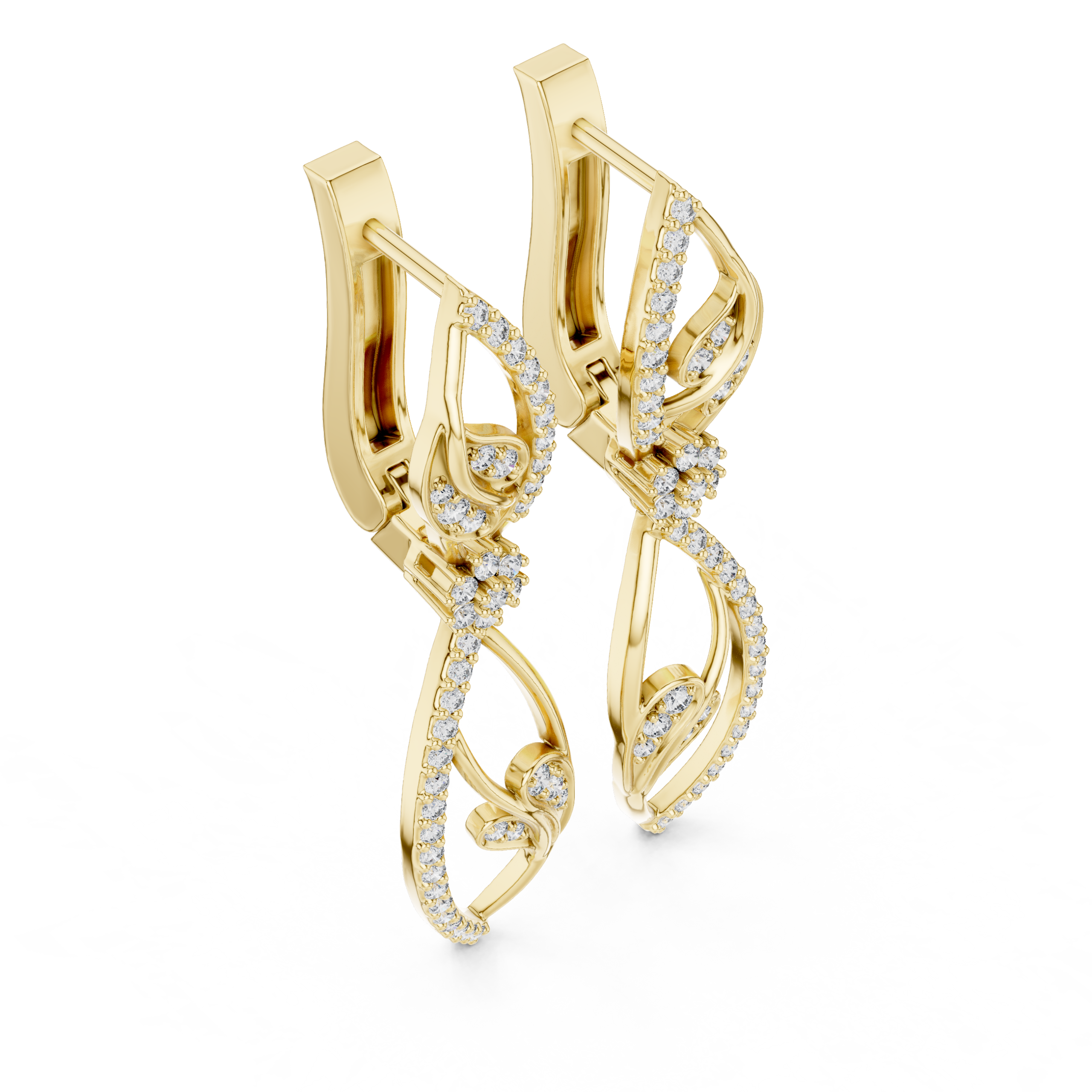 The Ananta Flora Earrings - Lab Grown Diamonds