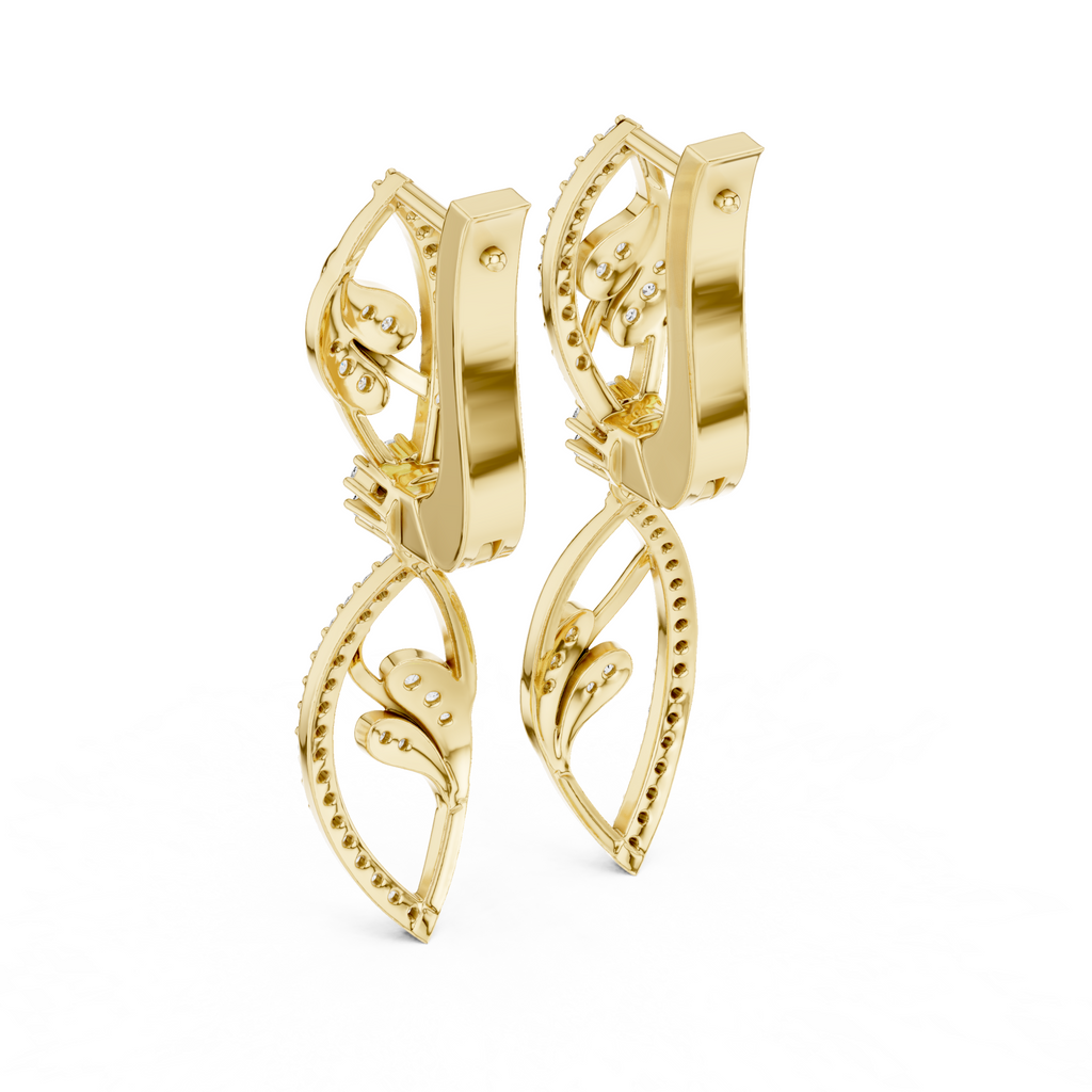 The Ananta Flora Earrings - Lab Grown Diamonds