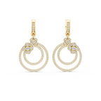 The Twin Flower Hoop Earrings - Lab Grown Diamonds