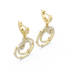 The Twin Flower Hoop Earrings - Lab Grown Diamonds