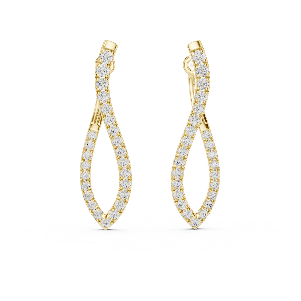 The Eternal Wave Earrings - Lab Grown Diamonds