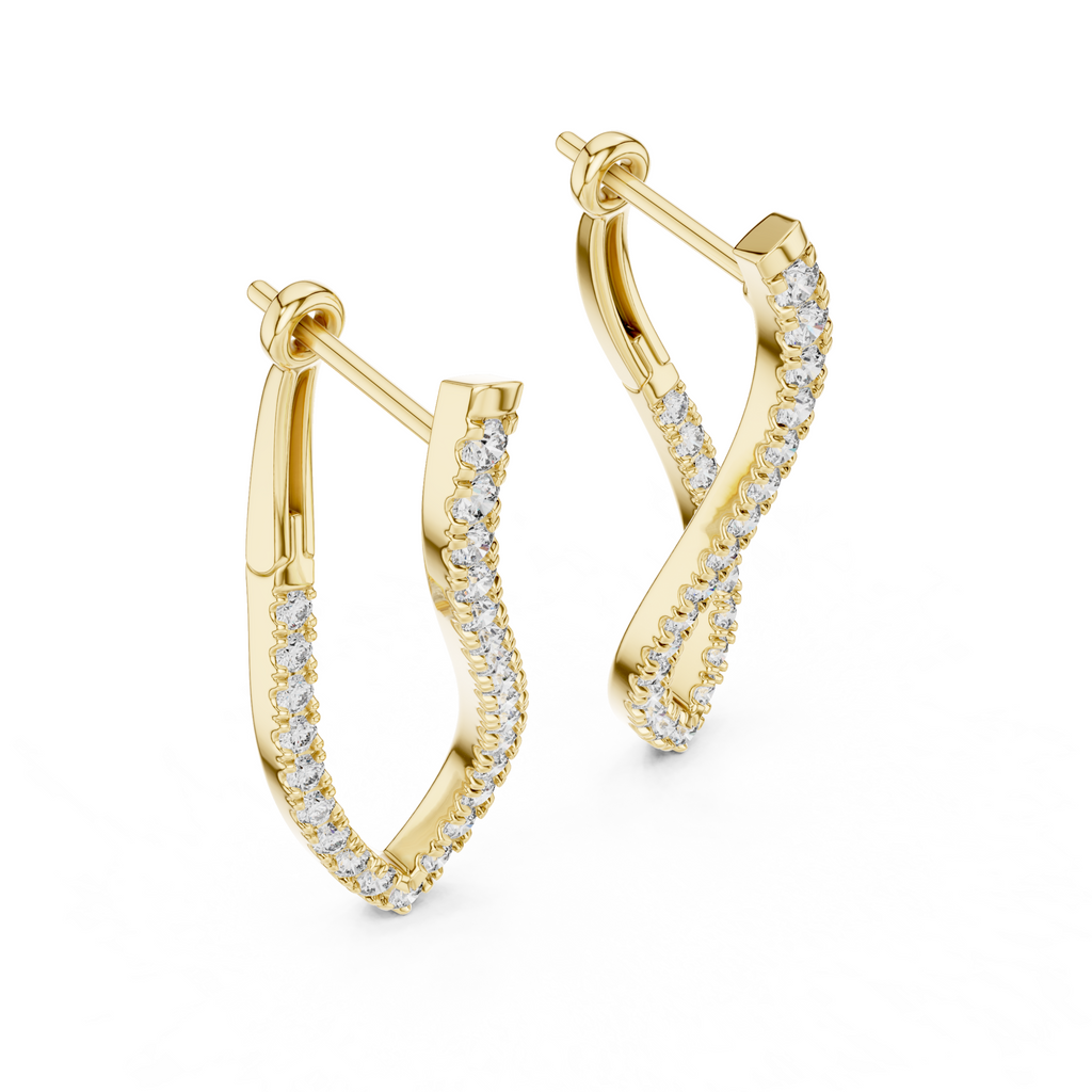 The Eternal Wave Earrings - Lab Grown Diamonds