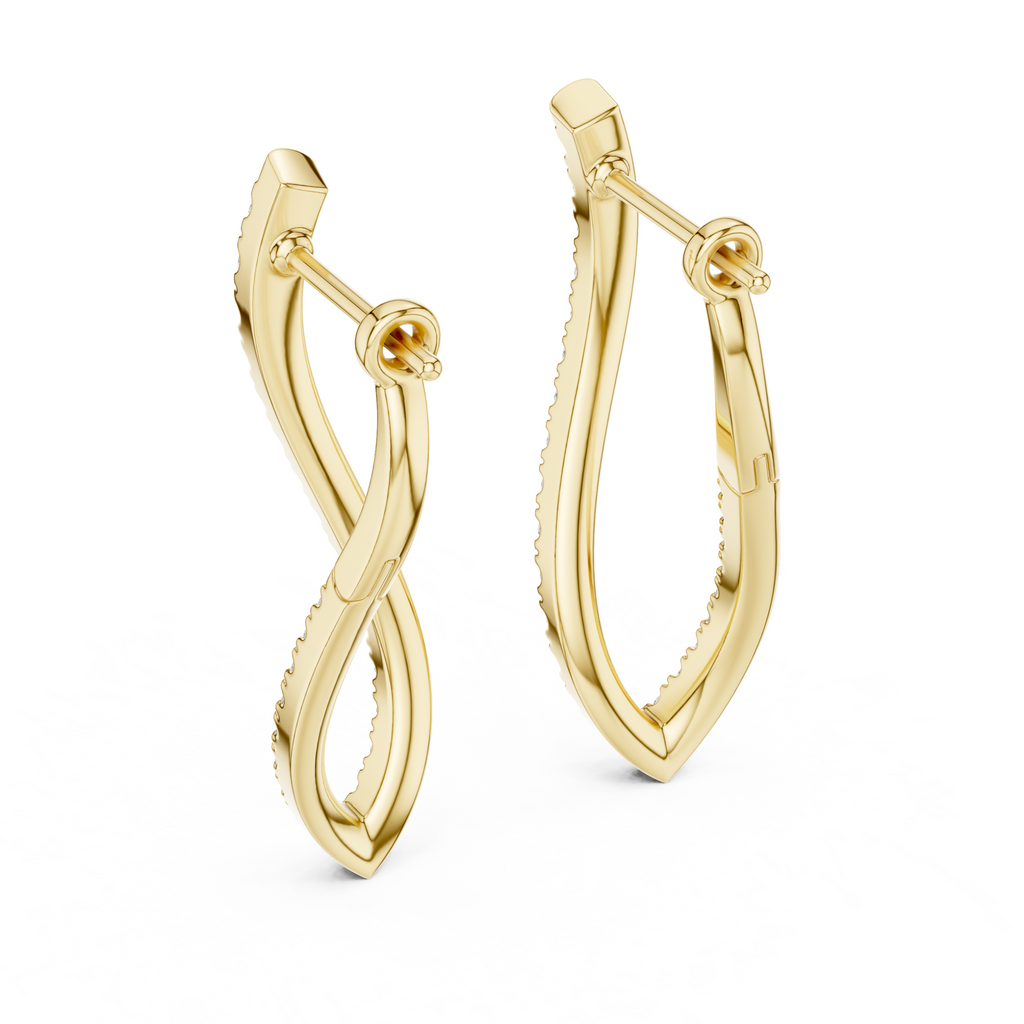 The Eternal Wave Earrings - Lab Grown Diamonds