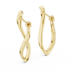 The Eternal Wave Earrings - Lab Grown Diamonds