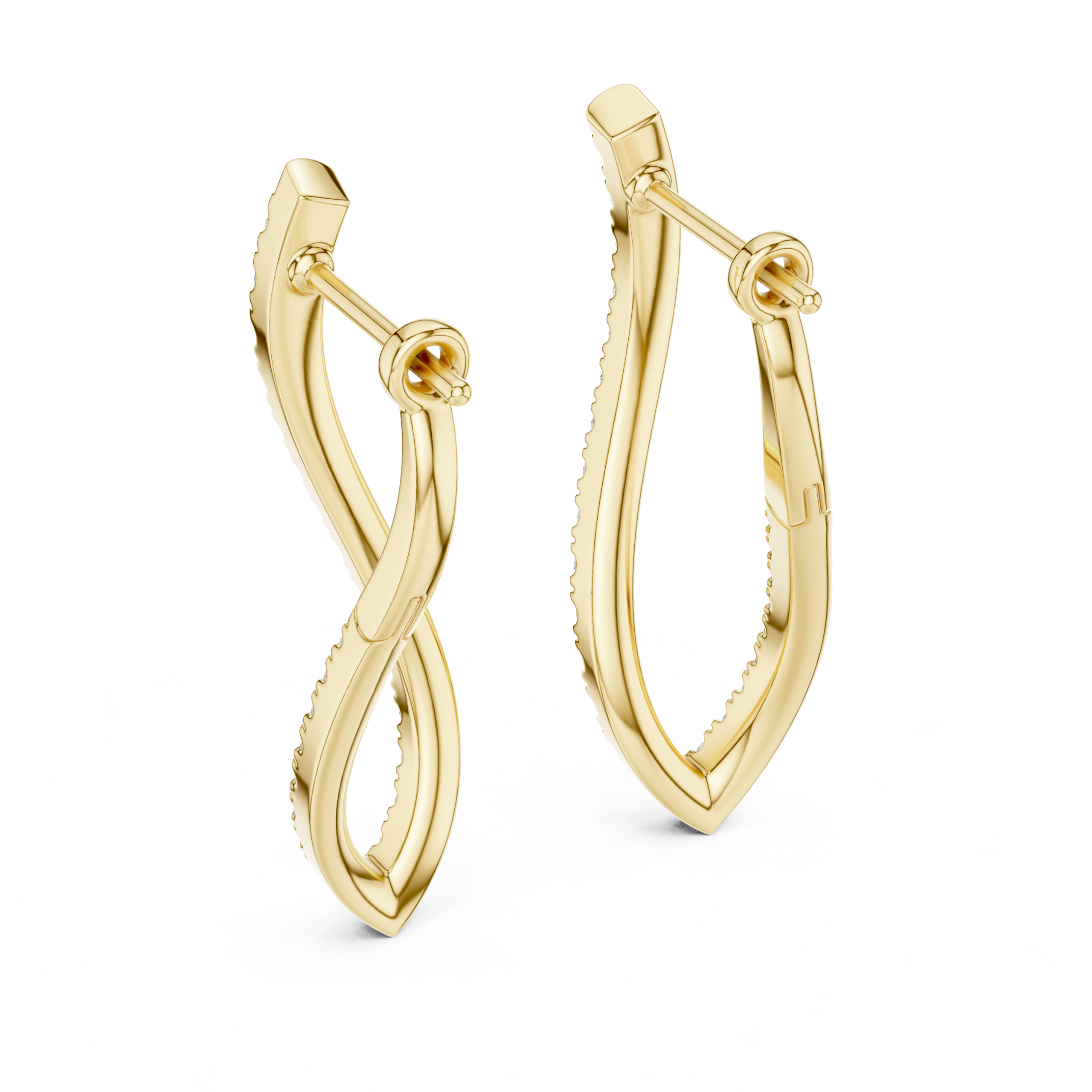 The Eternal Wave Earrings - Lab Grown Diamonds