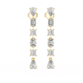 The Multi-Cut Drops Earrings - Lab Grown Diamonds