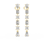 The Multi-Cut Drops Earrings - Lab Grown Diamonds