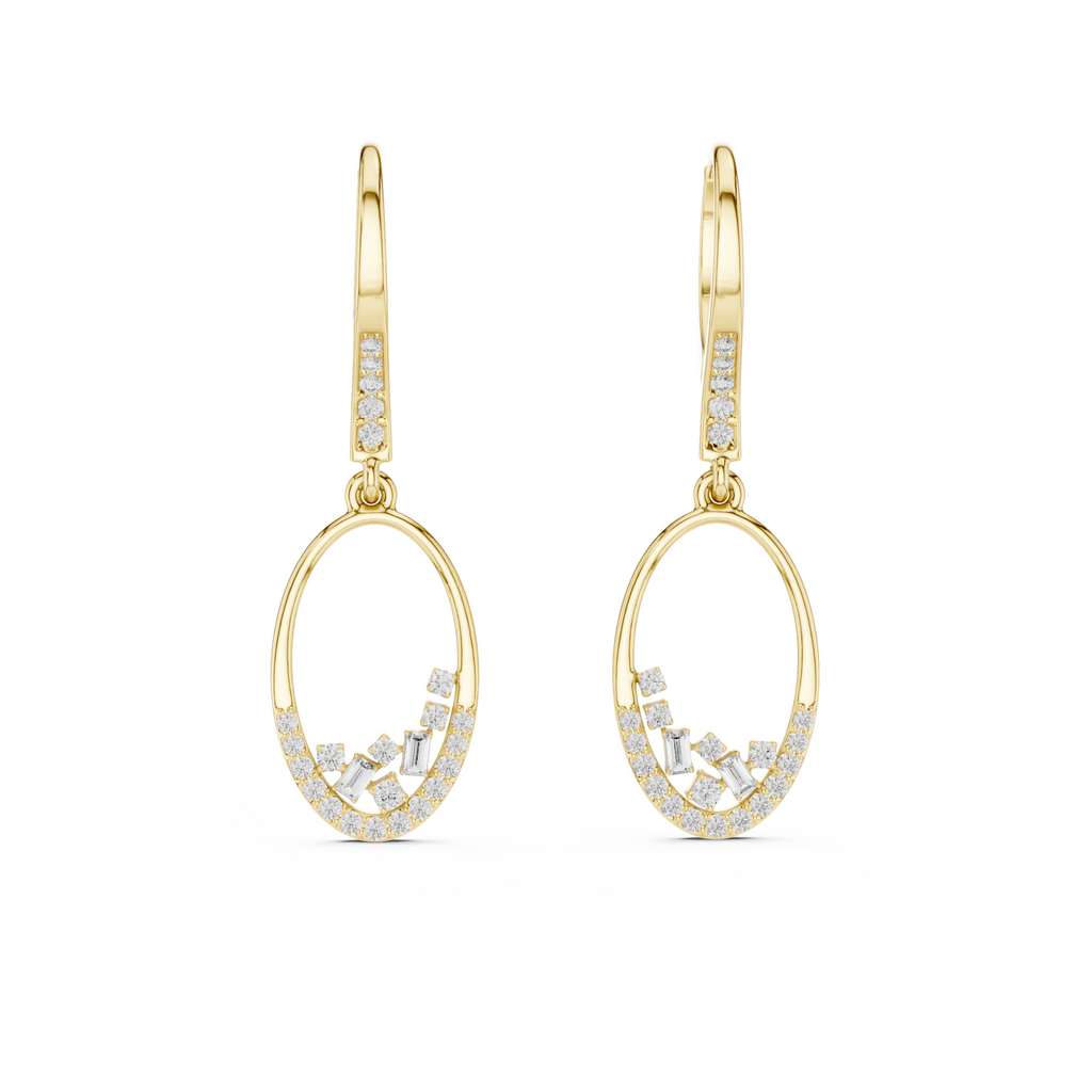 The Zayir Drop Earrings - Lab Grown Diamonds
