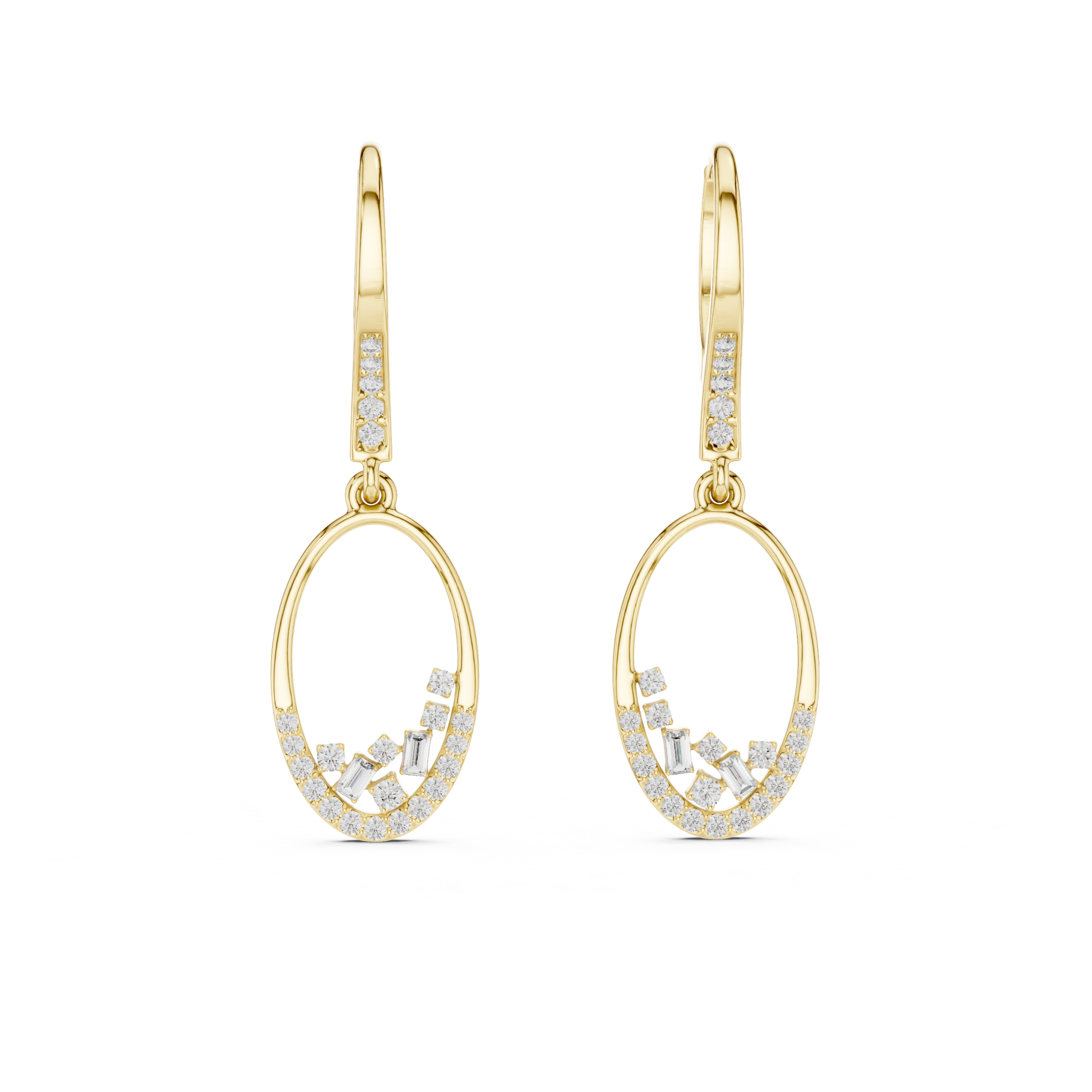 The Zayir Drop Earrings - Lab Grown Diamonds