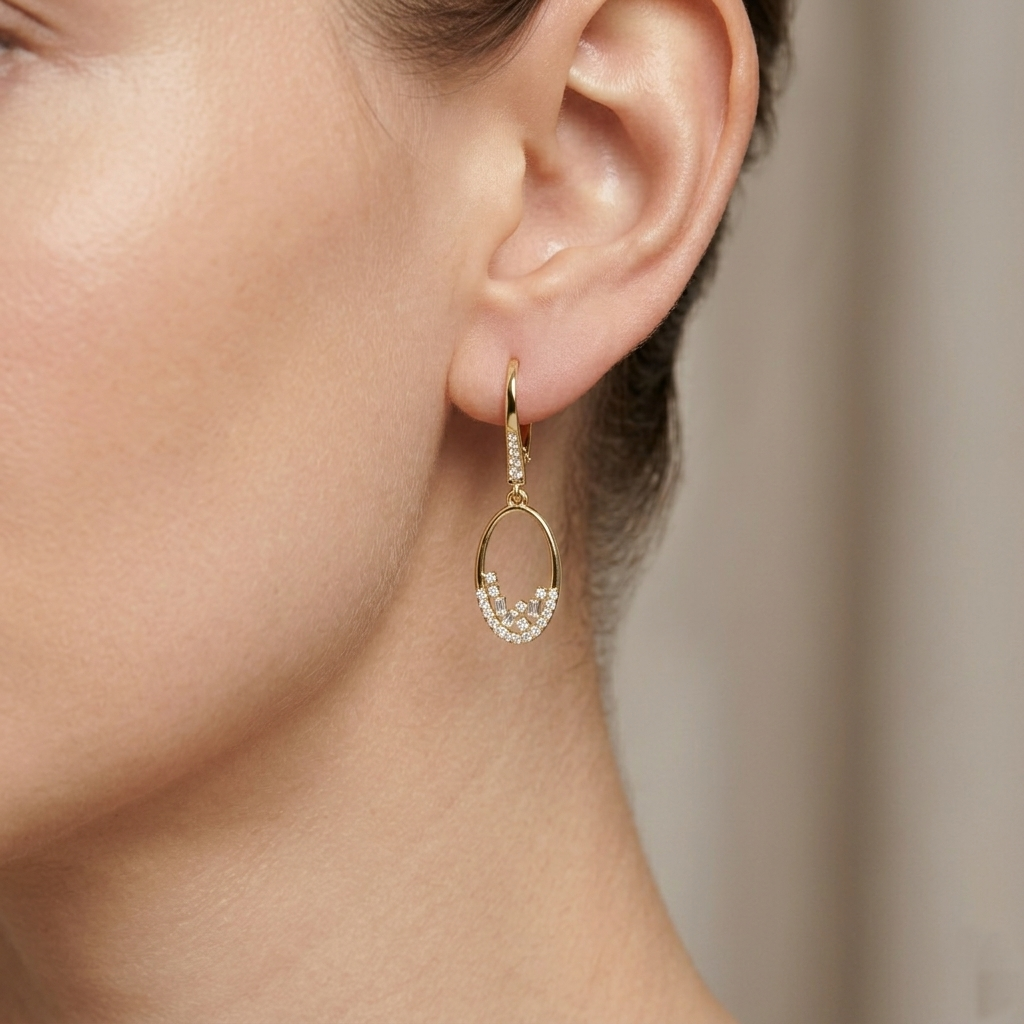 The Zayir Drop Earrings - Lab Grown Diamonds