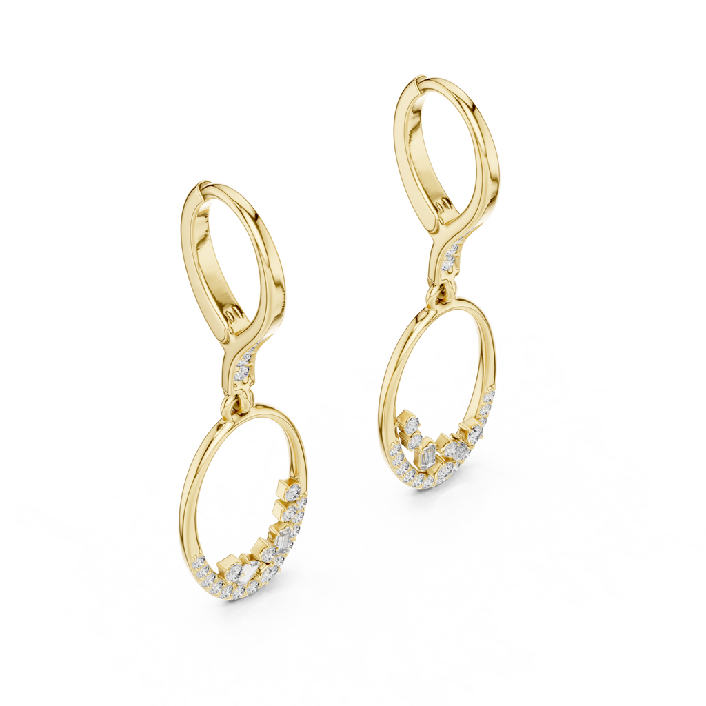 The Zayir Drop Earrings - Lab Grown Diamonds