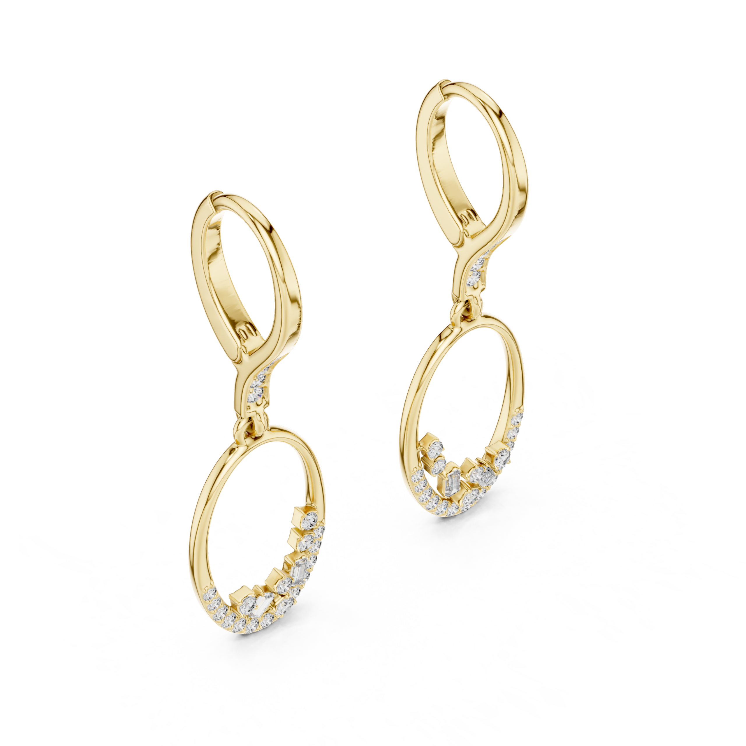 The Zayir Drop Earrings - Lab Grown Diamonds