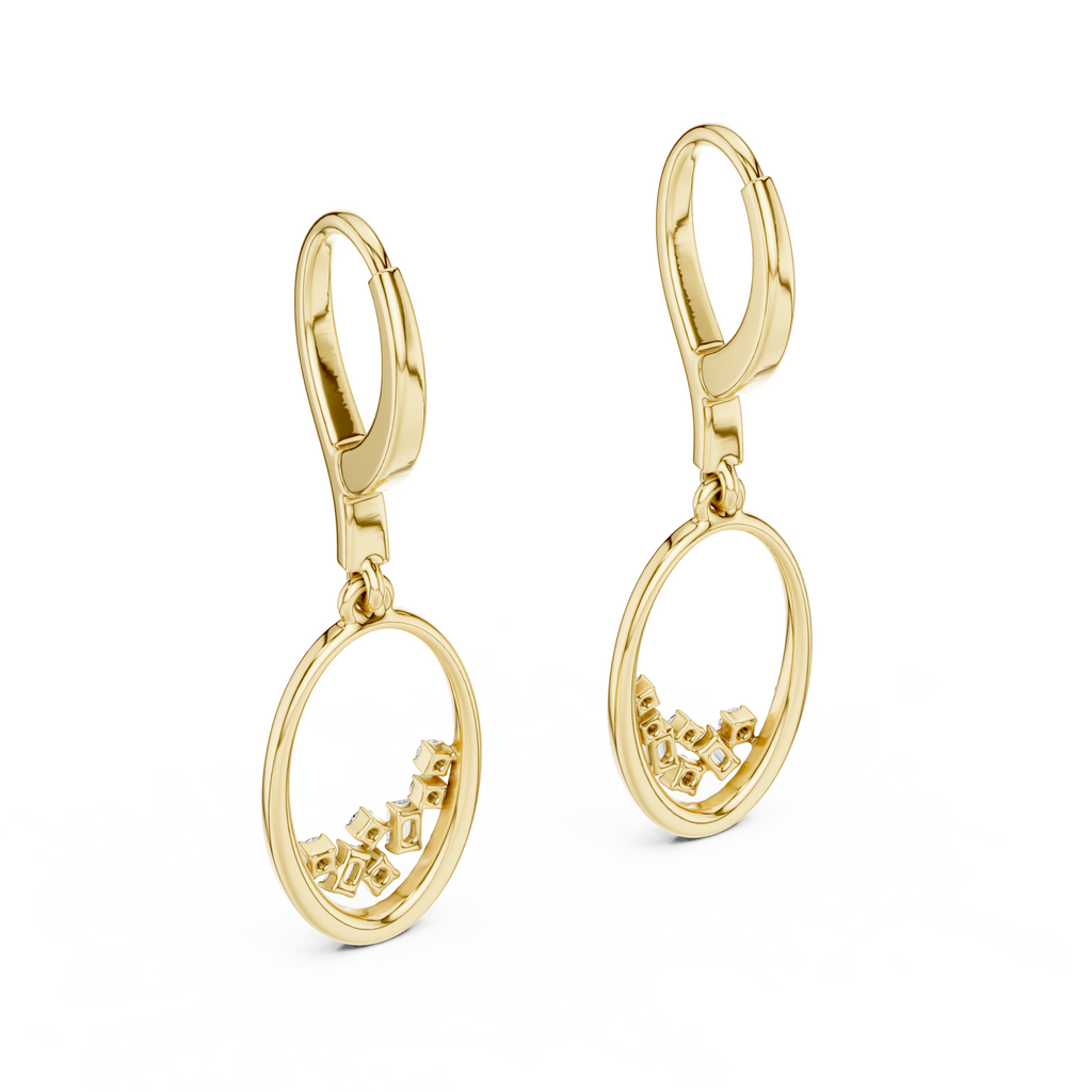 The Zayir Drop Earrings - Lab Grown Diamonds