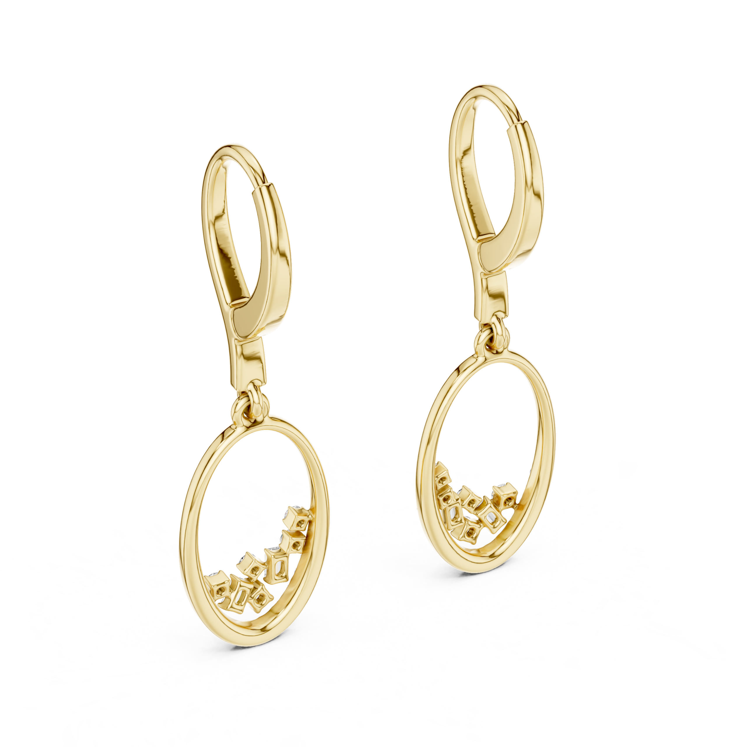 The Zayir Drop Earrings - Lab Grown Diamonds