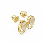 The Golden Nebula Earrings - Lab Grown Diamonds