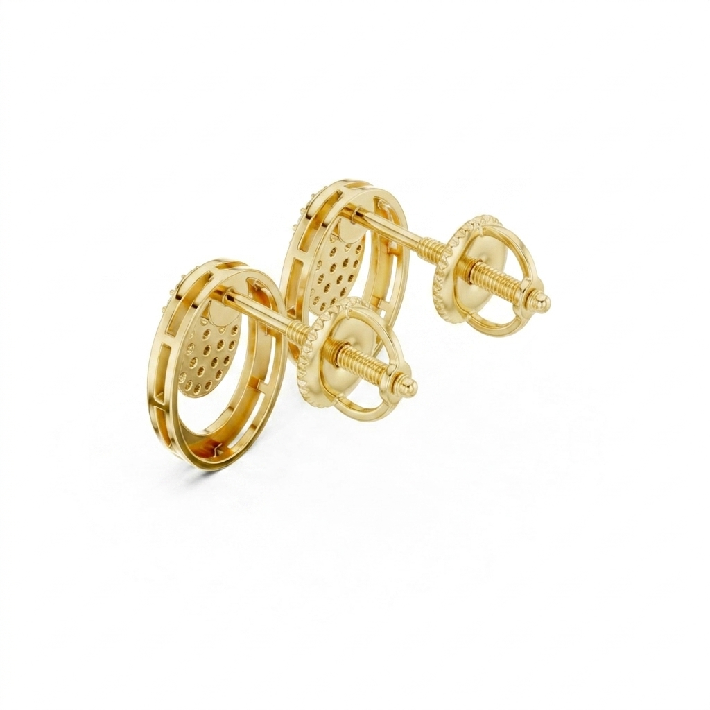 The Golden Nebula Earrings - Lab Grown Diamonds