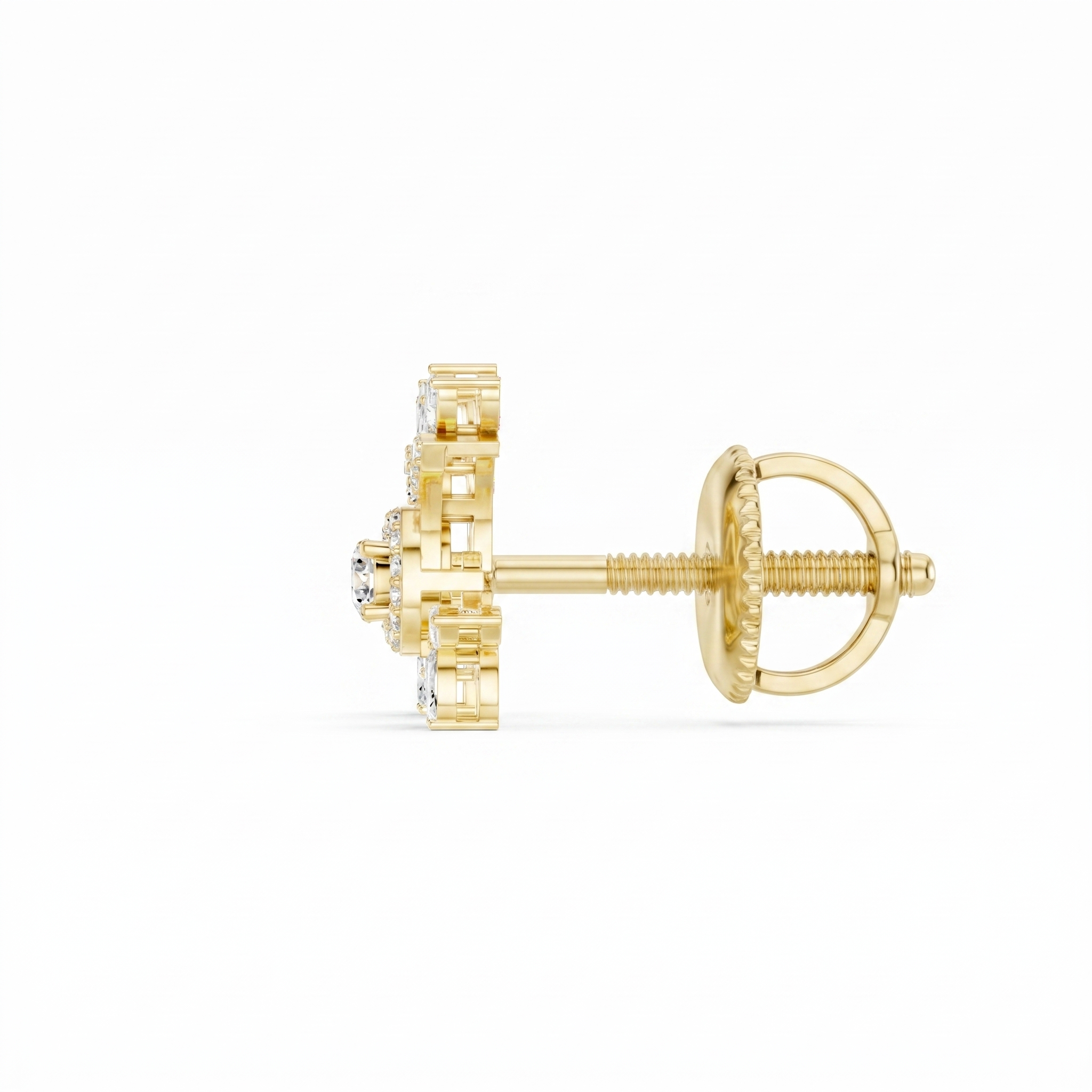 The Cosmic Crown Earrings - Lab Grown Diamonds