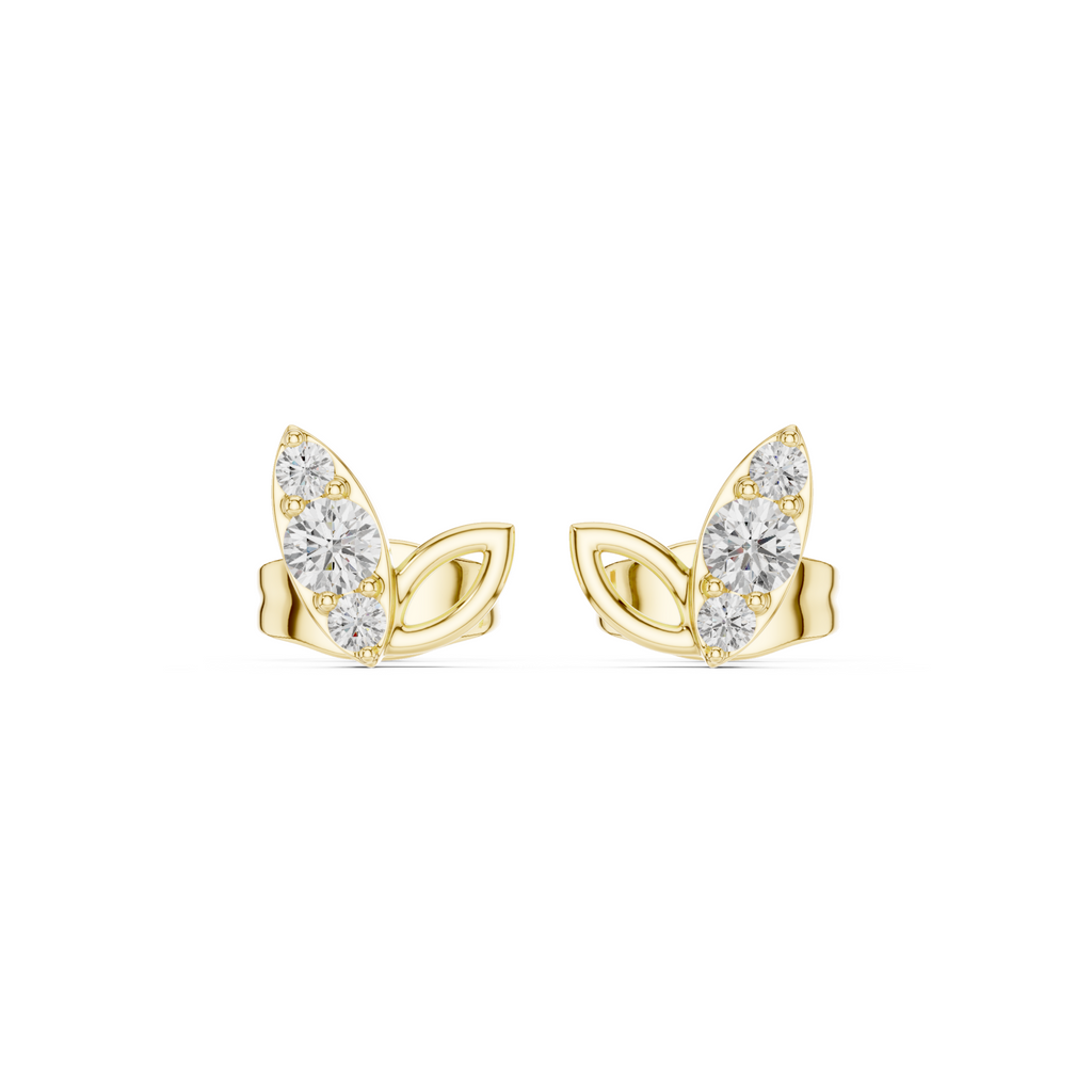 The Pygmy Blue Earrings - Lab Grown Diamonds