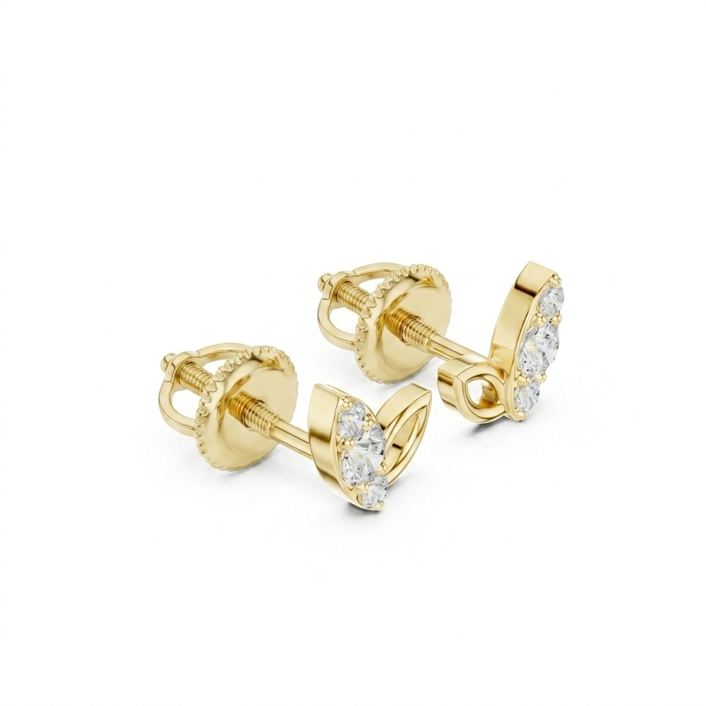The Pygmy Blue Earrings - Lab Grown Diamonds