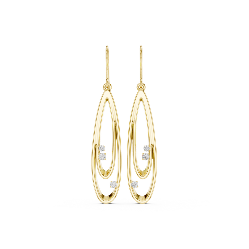 The Ripple Earrings - Lab Grown Diamonds