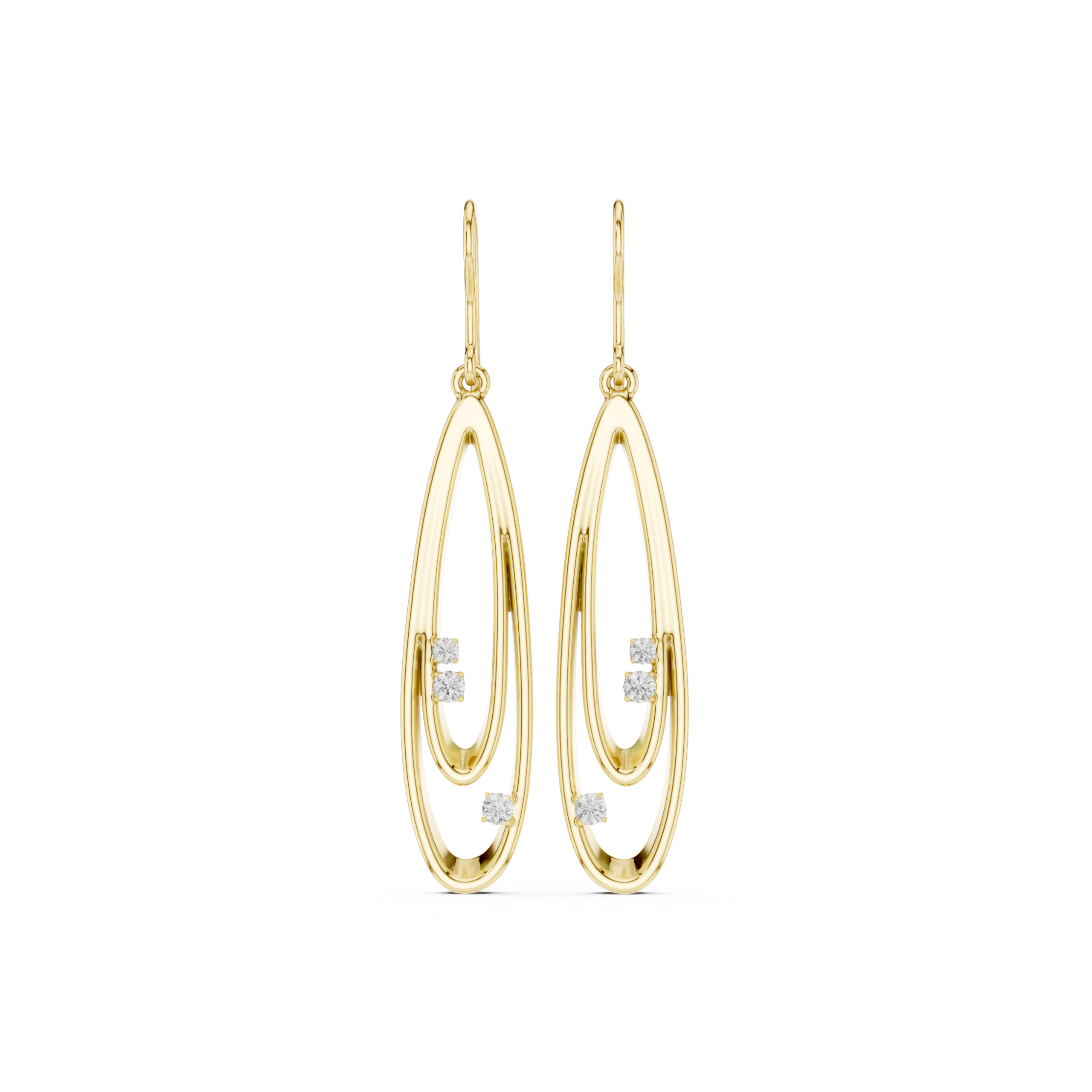 The Ripple Earrings - Lab Grown Diamonds