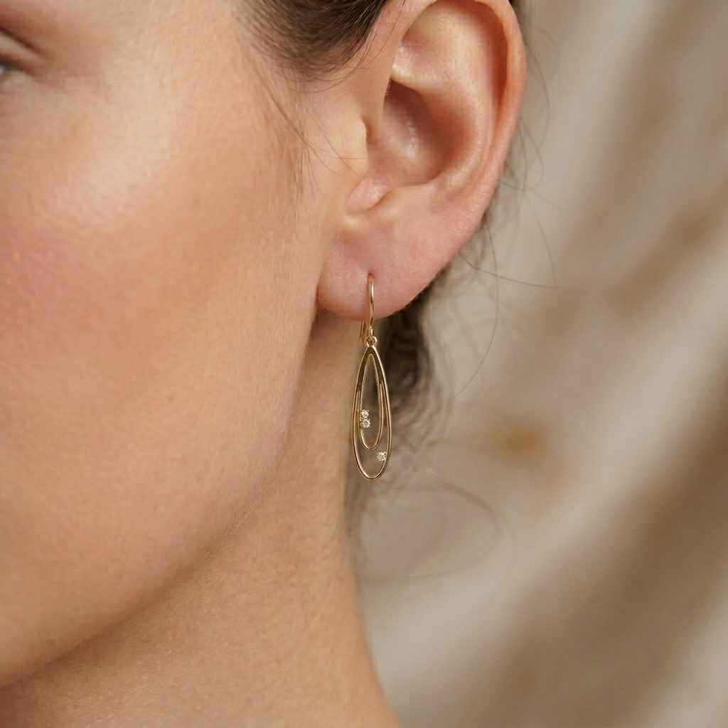 The Ripple Earrings - Lab Grown Diamonds