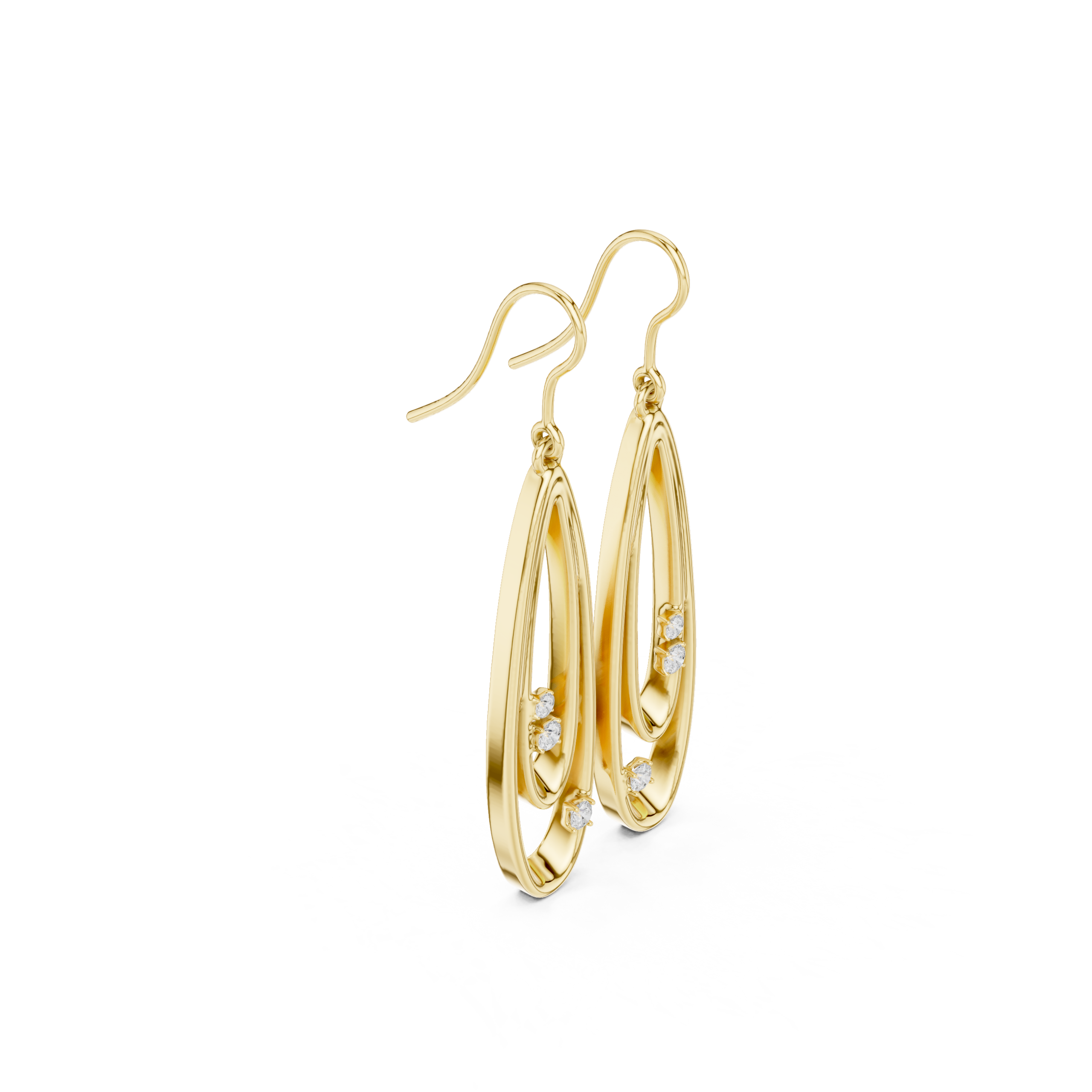 The Ripple Earrings - Lab Grown Diamonds