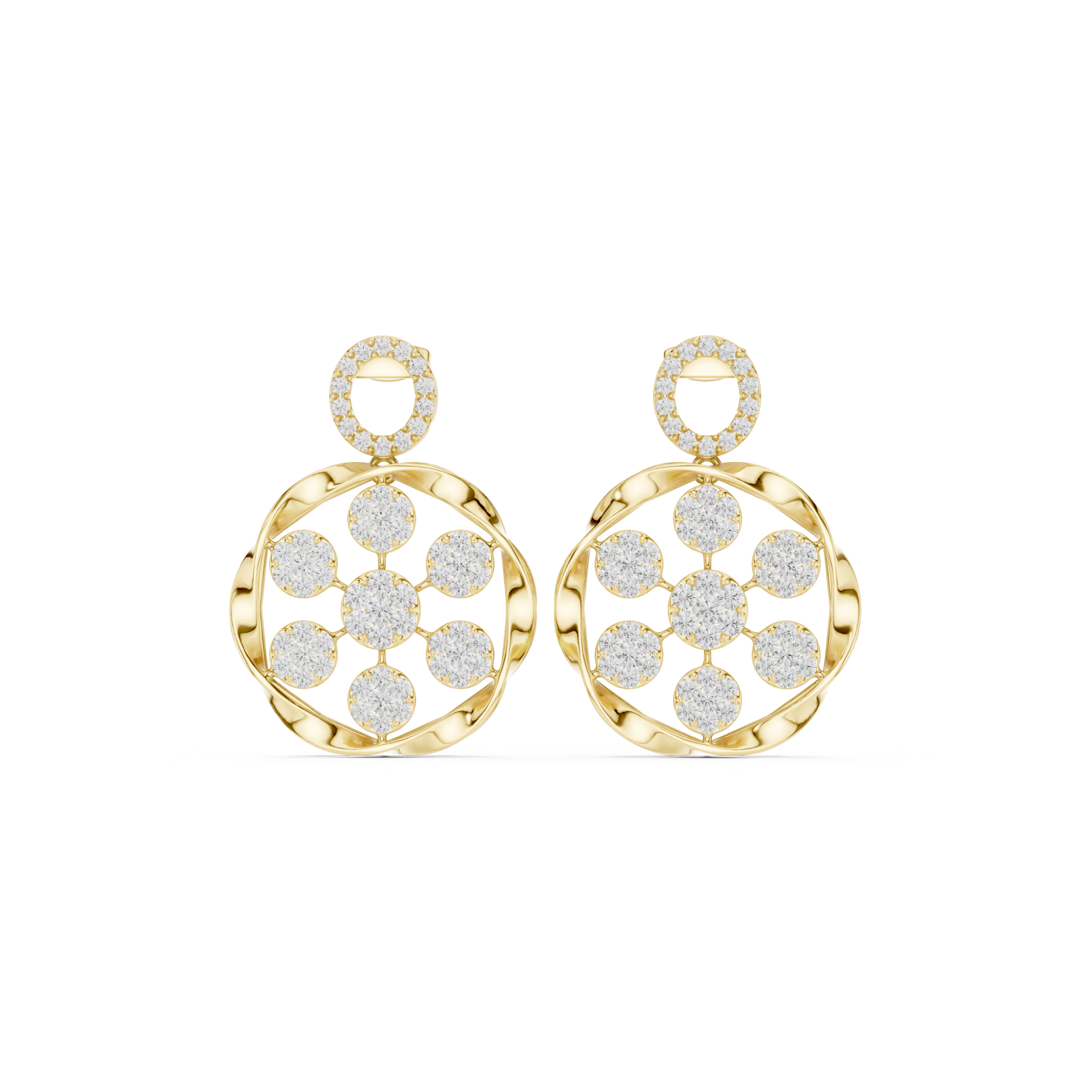 The Fleur Earrings - Lab Grown Diamonds