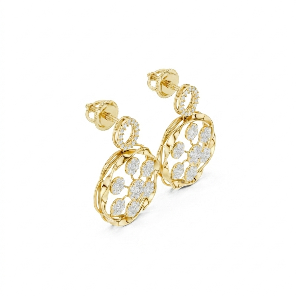 The Fleur Earrings - Lab Grown Diamonds