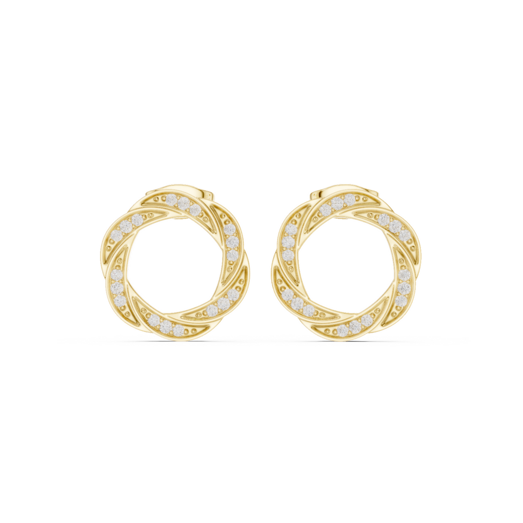 The Braid Earrings - Lab Grown Diamonds