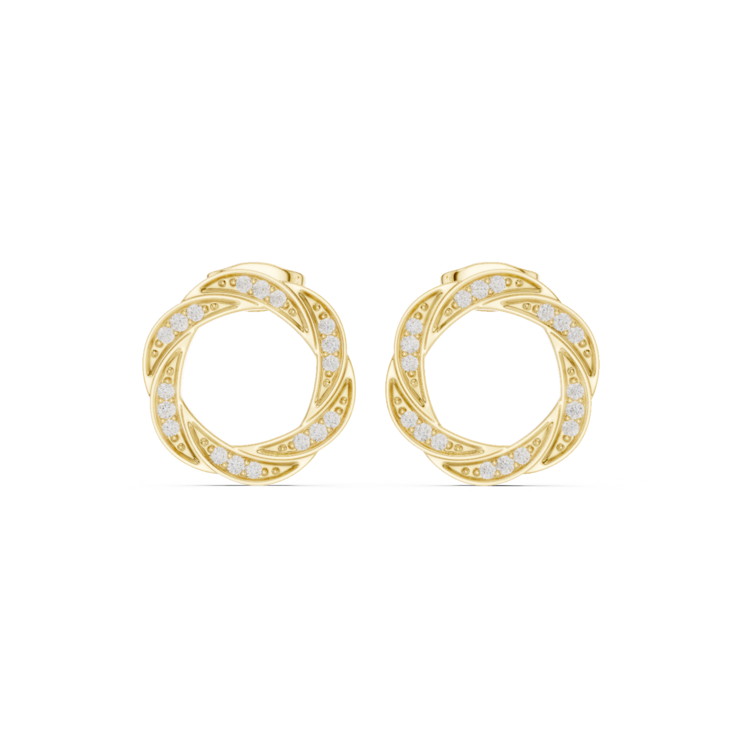 The Braid Earrings - Lab Grown Diamonds