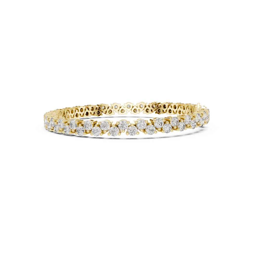 The Stellar Staggered Bracelet - Lab Grown Diamonds