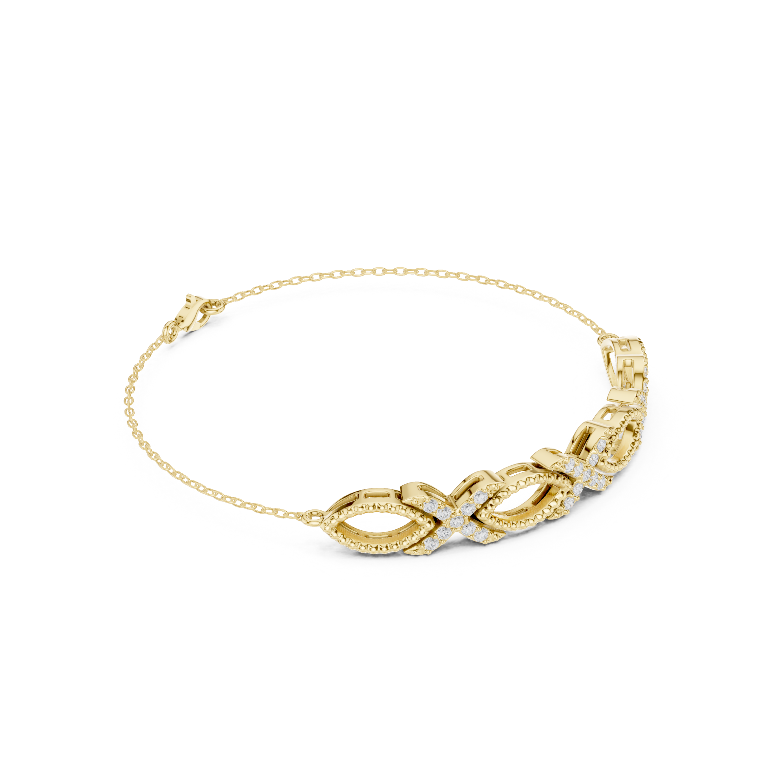 The Seraph Loop Bracelet - Lab Grown Diamonds