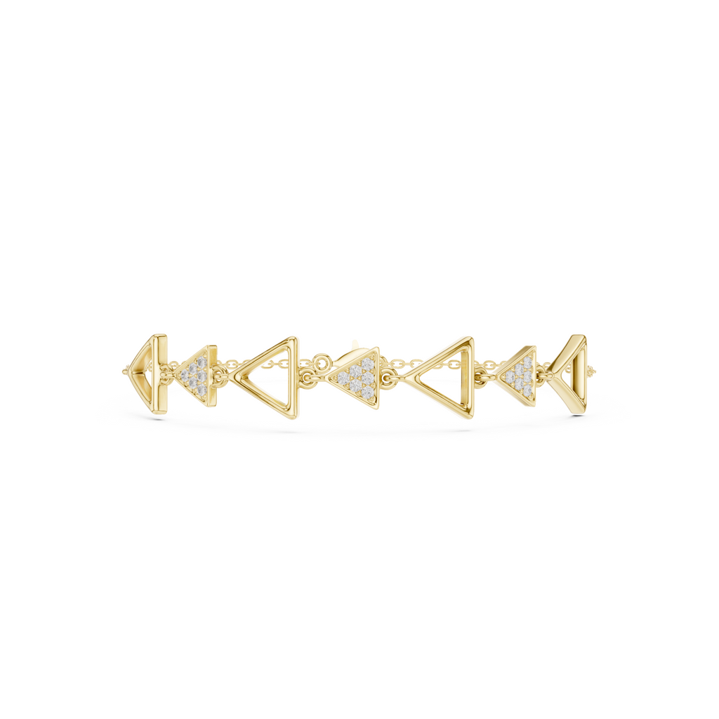 The Oryn Triangle Bracelet - Lab Grown Diamonds