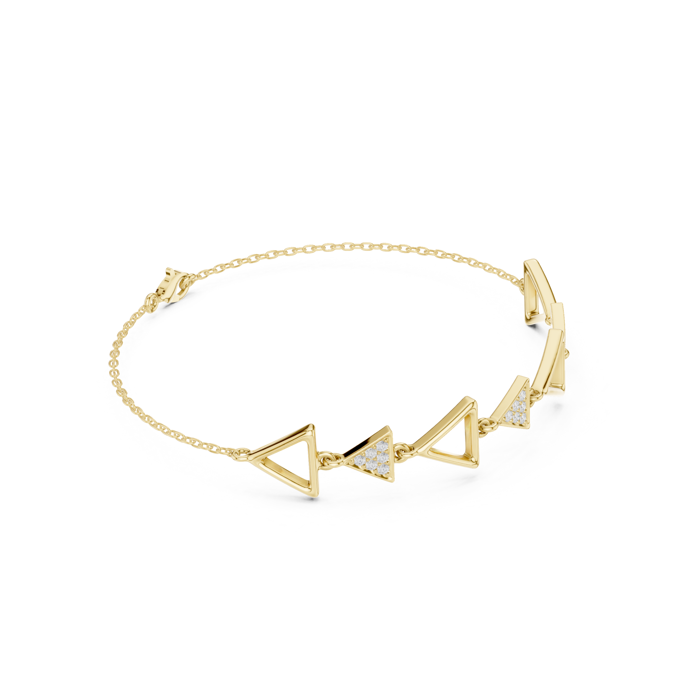 The Oryn Triangle Bracelet - Lab Grown Diamonds