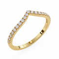 The Polaris Chevron Ring -  Lab Grown Diamonds