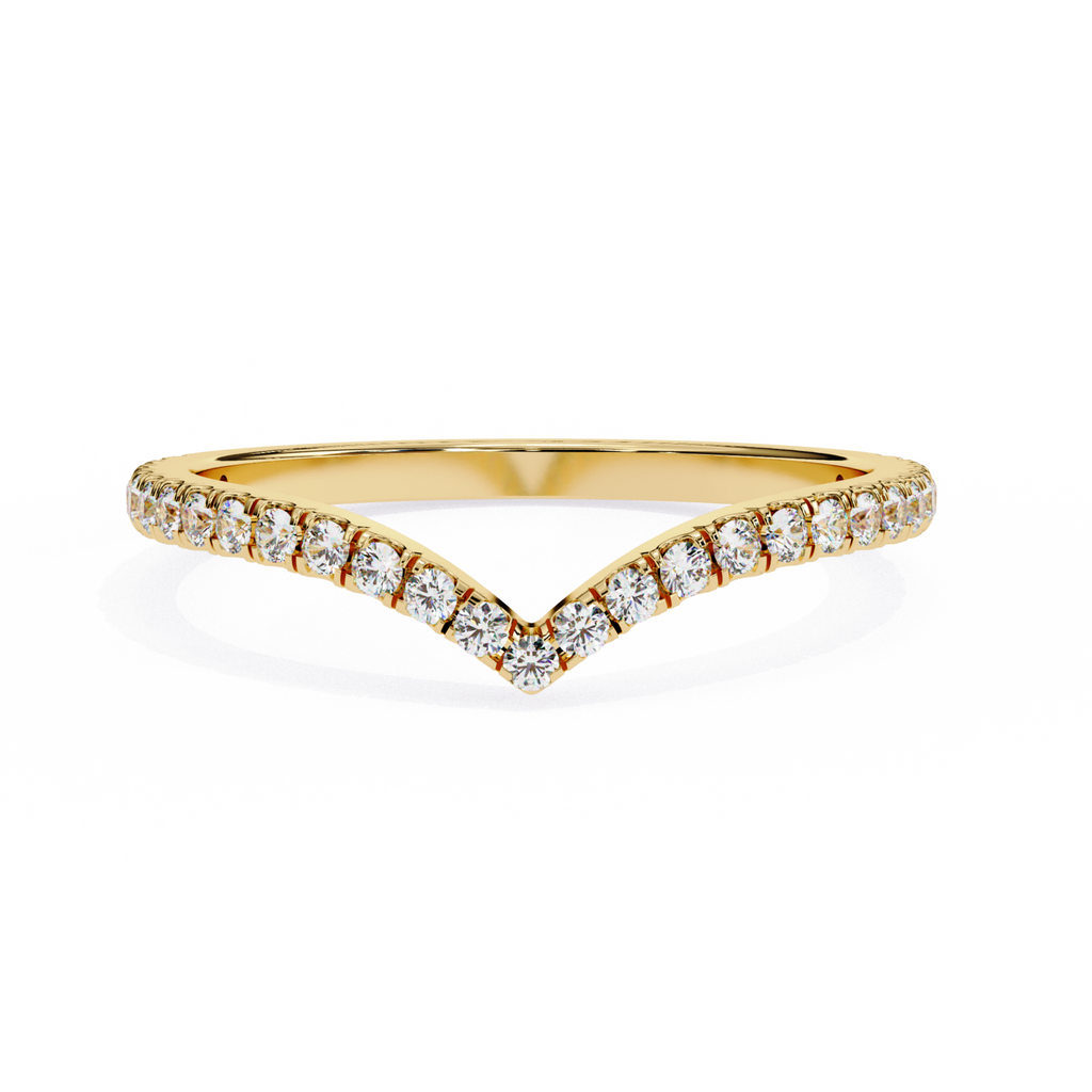 The Polaris Chevron Ring -  Lab Grown Diamonds