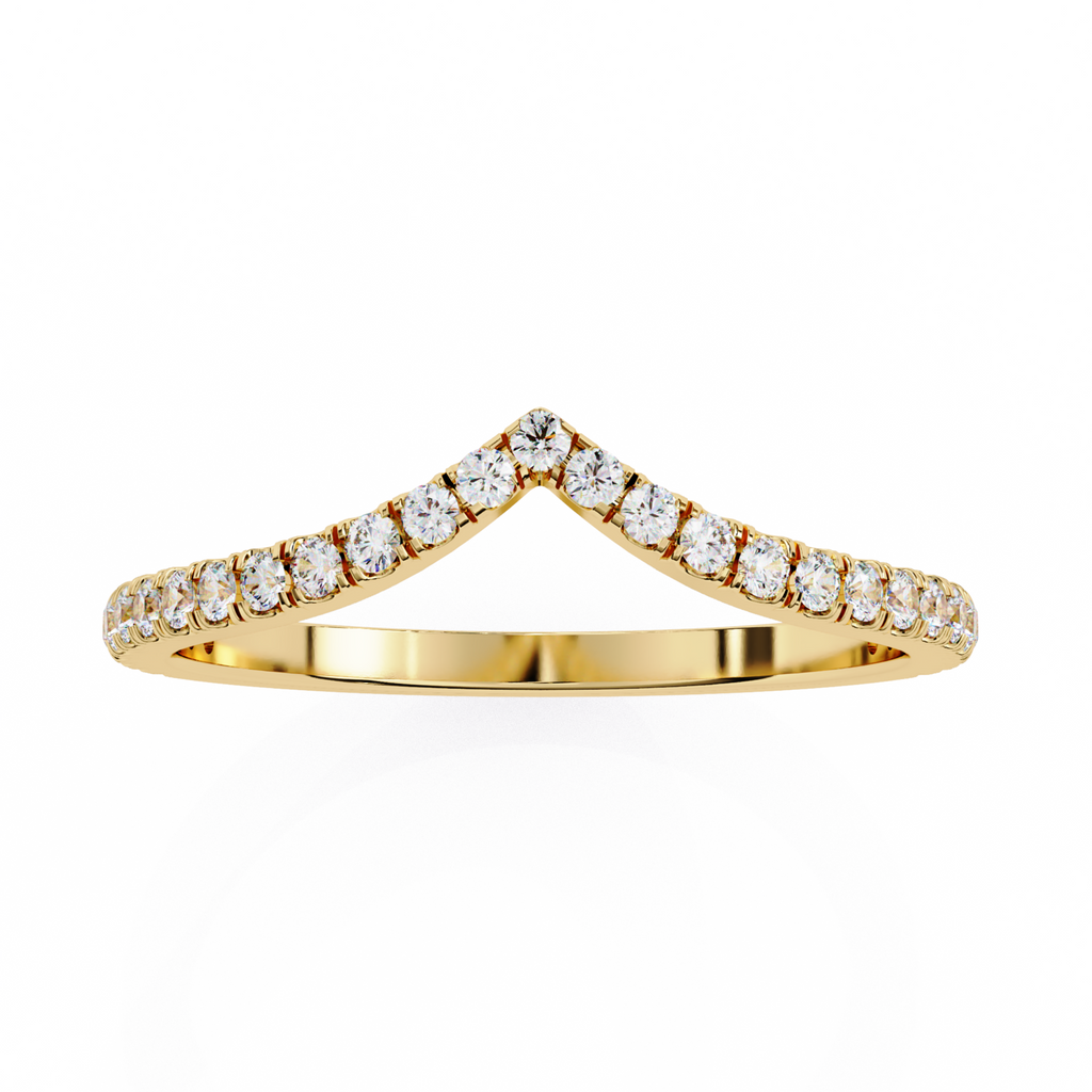 The Polaris Chevron Ring -  Lab Grown Diamonds