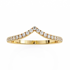 The Polaris Chevron Ring -  Lab Grown Diamonds