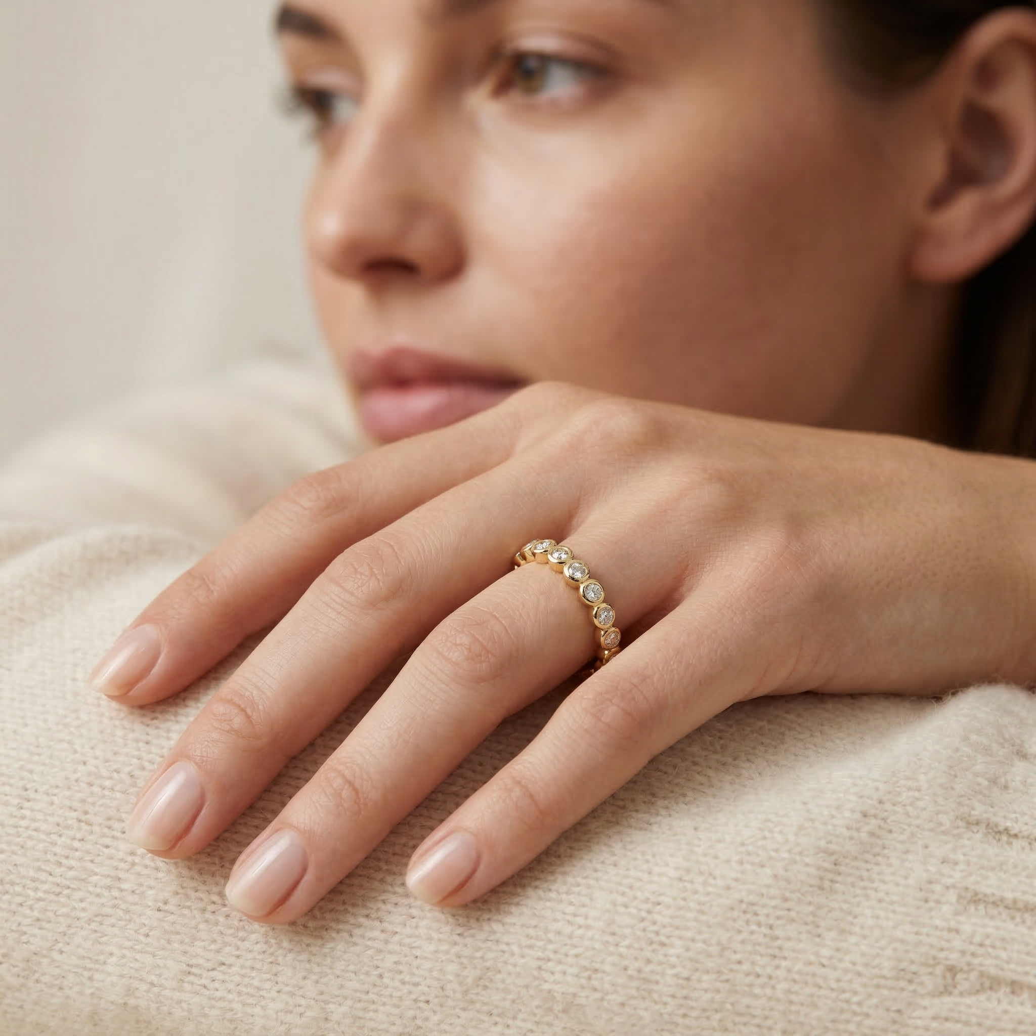 The Orbit Band Ring -  Lab Grown Diamonds