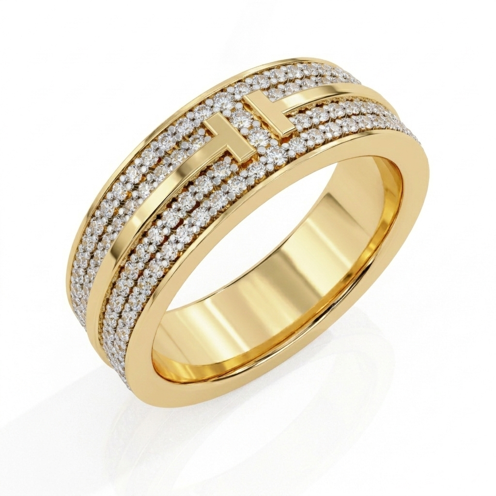 The Empire Pavé Band - Lab Grown Diamonds
